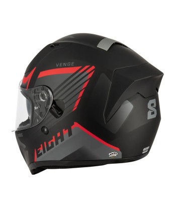 Integralhelm für Motorrad/Roller | Schwarz/Rot + PINLOCK vente chaude votre 