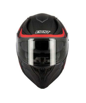 Integralhelm für Motorrad/Roller | Schwarz/Rot + PINLOCK vente chaude votre 