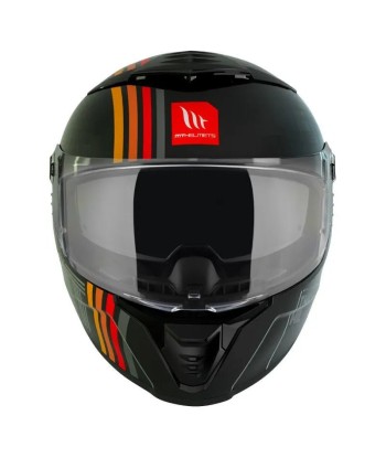 Mattschwarzer Motorrad-Integralhelm Le MVP de beaucoup