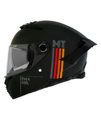 Mattschwarzer Motorrad-Integralhelm Le MVP de beaucoup