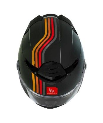 Mattschwarzer Motorrad-Integralhelm Le MVP de beaucoup