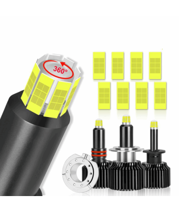 Angel Eyes Ampoules LED Phares Avants 6000K 18000Lm destockage