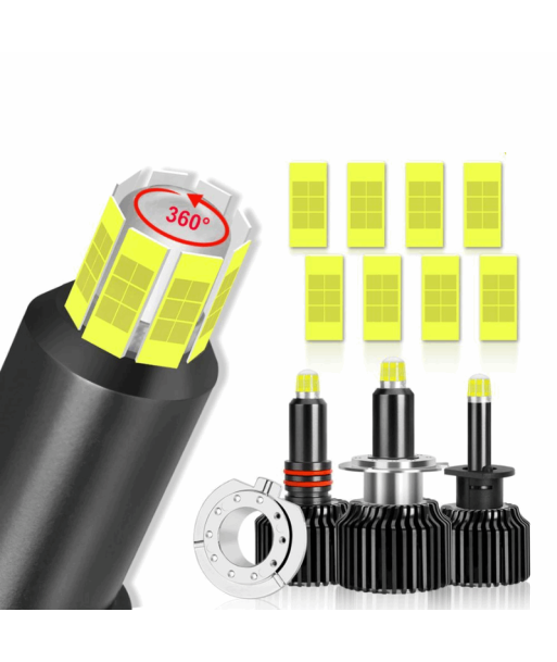 Angel Eyes Ampoules LED Phares Avants 6000K 18000Lm destockage