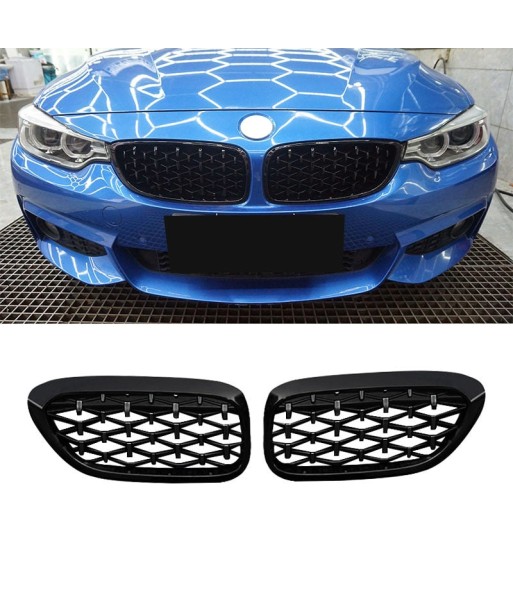 Calandre Complète BMW ABS Style Diamant Grille Avant Pare choc BMW Série 3 5 X5 X6 en stock