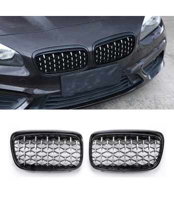 Calandre BMW Grille Noire Diamant ABS Pare-choc Série 1 2 3 4 5 français