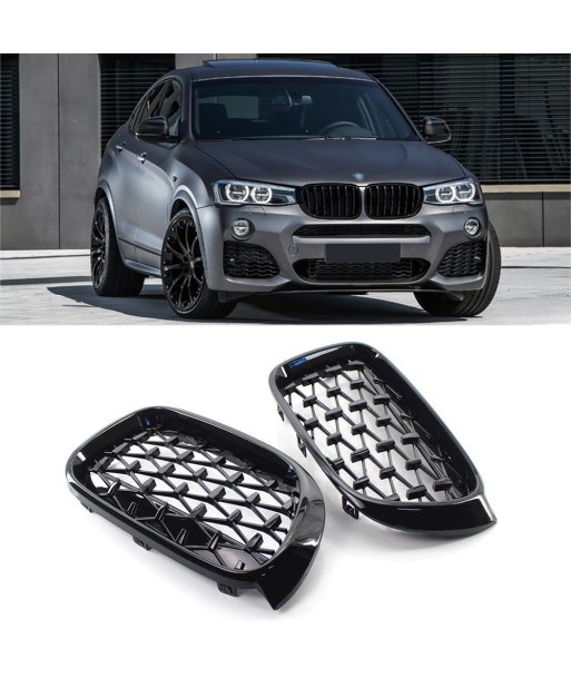 Calandre BMW X3 X4 F25 F26 2010-2017 Grille Noire Diamant ABS Pare-choc Comment ça marche