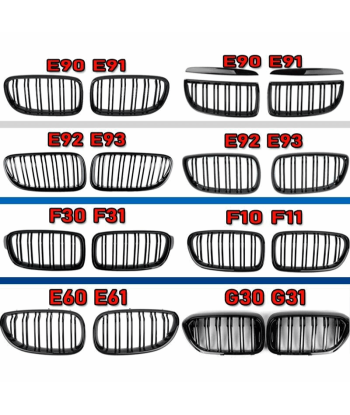 Calandre Complète BMW ABS Grille Avant Pare choc BMW Série 1 2 3 5 X3 X4 X5 X6 livraison gratuite