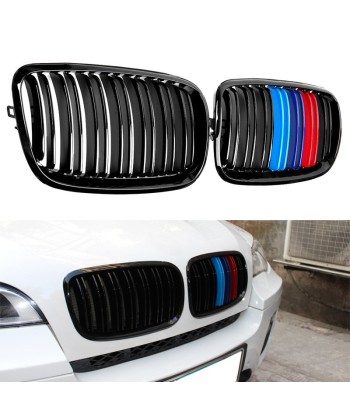 Calandre BMW X5 X6 E70 E71 E72 (2007-2014) Grille Carrosserie M Power Style Double Ligne Auto ABS Pare-choc Découvrez la collection