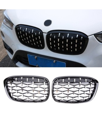 Calandre BMW X1 F48 F49 (2014-2019) Grille Accessoires Auto Diamant ABS Pare-choc 50% de réduction en Octobre 2024