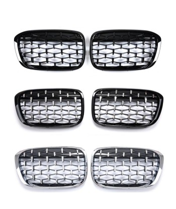 Calandre BMW X1 F48 F49 (2014-2019) Grille Accessoires Auto Diamant ABS Pare-choc 50% de réduction en Octobre 2024