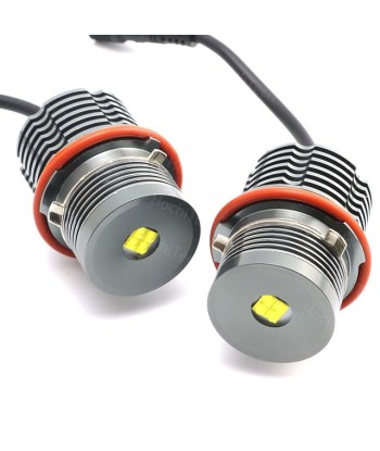 Pack Angel Eyes LED 80W BMW Série 1/5/6/X E87 E39 M5 E60 E61 E63 E64 M6 E65 E66 E83 X3 E53 X5 (2000-2008) Pour