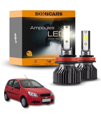 Pack Ampoules LED H4 Chevrolet Aveo T250 (2005 à 2011) - Kit LED pas cher 