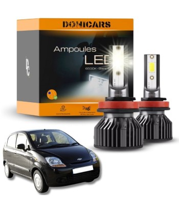 Pack Ampoules LED H4 Chevrolet Matiz (2005 à 2009) - Kit LED Paris Déstockage Promo