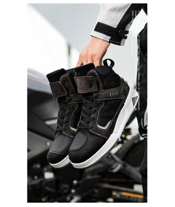 Hohe Motorrad-Sneaker – Schwarz s'inspire de l'anatomie humaine