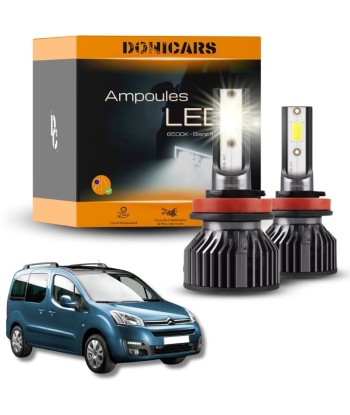 Pack Ampoules LED H4 Citroën Berlingo 2 (2008 à 2018) - Kit LED français