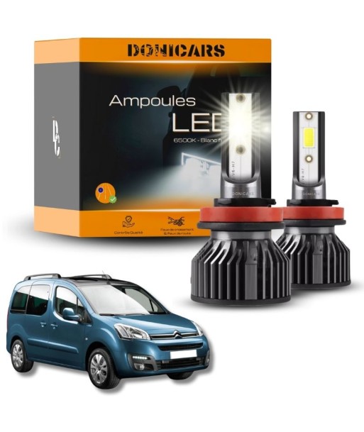 Pack Ampoules LED H4 Citroën Berlingo 2 (2008 à 2018) - Kit LED français