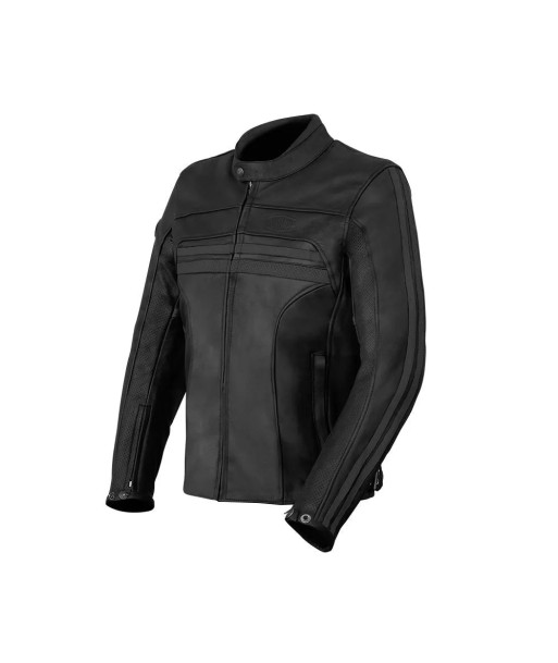 Herren-Motorradjacke aus Vintage-Leder de pas cher