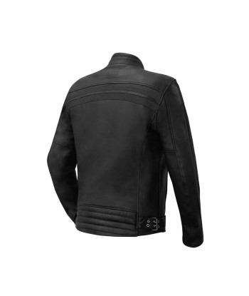 Herren-Motorradjacke aus Vintage-Leder de pas cher