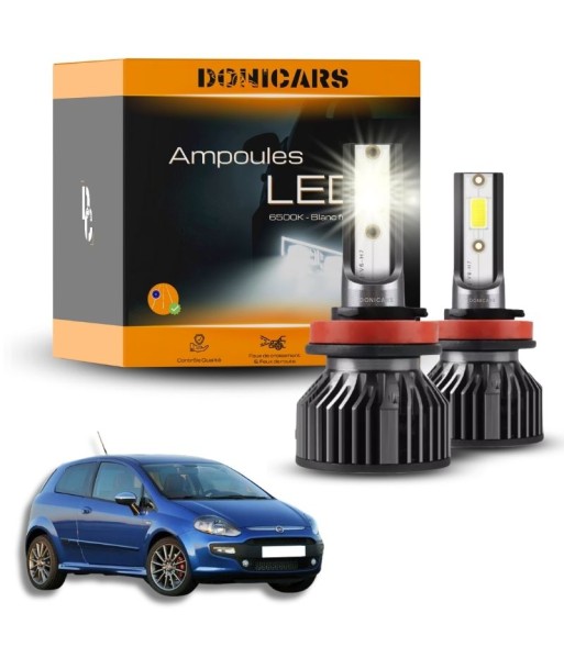 Pack Ampoules LED H11 Fiat Grande Punto & Punto Evo (2005 à 2017)  - Kit LED de pas cher