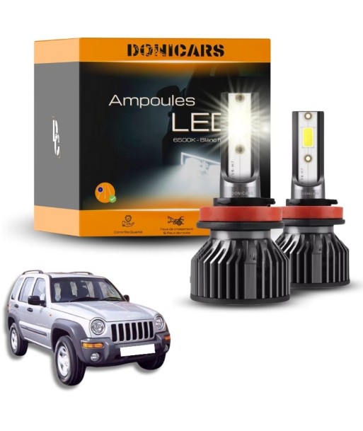 Pack Ampoules LED H4 Jeep Cherokee (KJ) (2001 à 2008) - Kit LED Pour