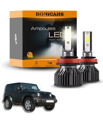 Pack Ampoules LED H4 Jeep Wrangler 3 (JK) (2007 à 2017) - Kit LED pour bénéficier 