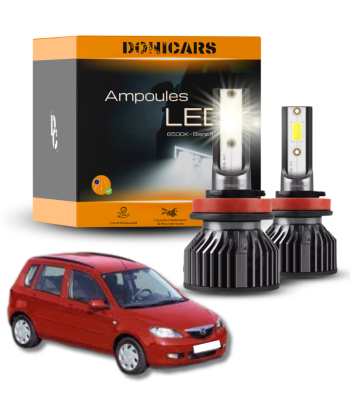 Pack Ampoules LED H4 Mazda 2 phase 1 (2003 à 2007)  - Kit LED à prix réduit toute l'année