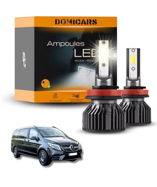 Pack Ampoules LED H7 Mercedes Benz Classe V (W447) (2014 à 2023) - Kit LED Fin de série