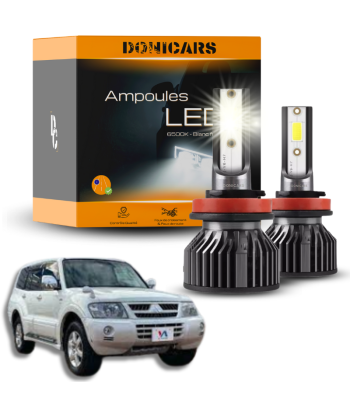 Pack Ampoules LED H4 Mitsubishi Pajero III (2000 à 2006)  - Kit LED le des métaux précieux