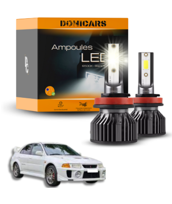 Pack Ampoules LED H4 Mitsubishi Lancer Evolution 5 (1998 à 1999)  - Kit LED plus qu'un jeu 