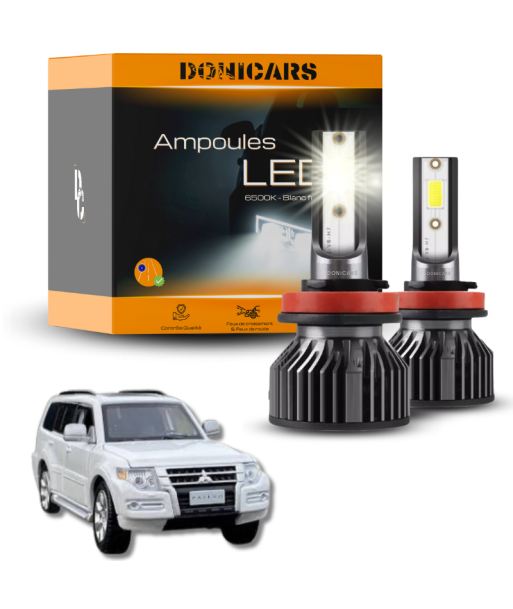 Pack Ampoules LED H4 Mitsubishi Pajero sport 1 (1997 à 2008)  - Kit LED Faites des économies