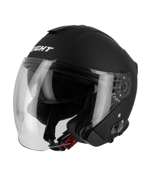 Jet-Motorradhelm mit integriertem Bluetooth – S770 Schwarz Profitez des Offres !