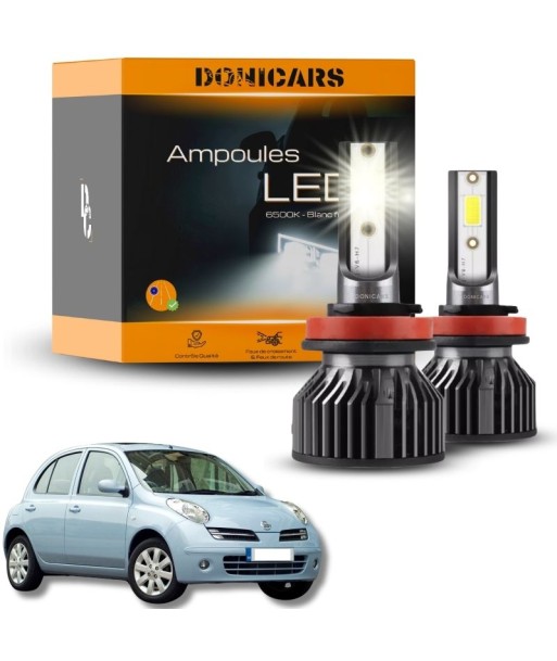 Pack Ampoules LED H4 Nissan Micra III (2003 à 2010)  - Kit LED meilleur choix