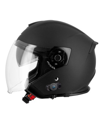 Jet-Motorradhelm mit integriertem Bluetooth – S770 Schwarz Profitez des Offres !