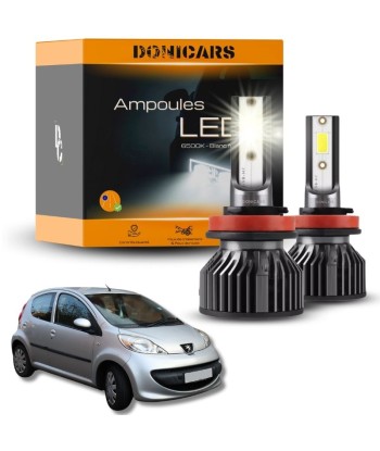 Pack Ampoules LED H4 Peugeot 107 (2005 à 2014)  - Kit LED pas cher