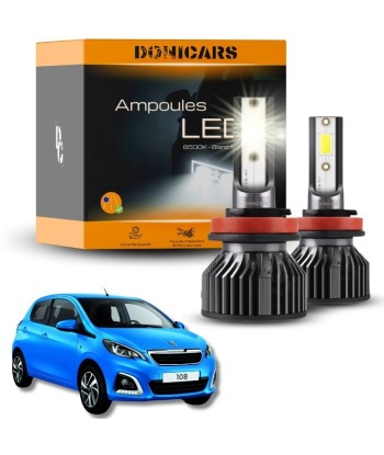 Pack Ampoules LED H4 Peugeot 108 (2014 à 2021)  - Kit LED Pour