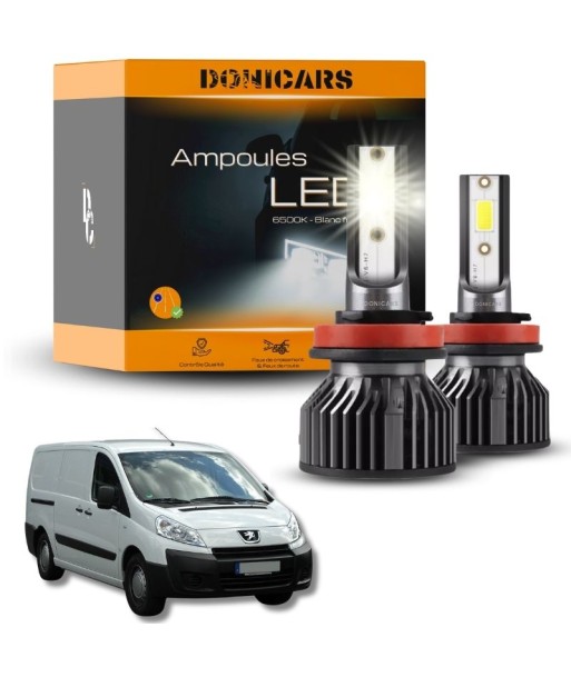 Pack Ampoules LED H4 Peugeot Expert II (2007 à 2016)  - Kit LED pas cher