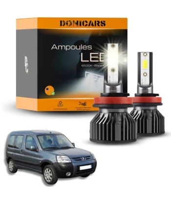 Pack Ampoules LED H4 Peugeot Partner (1996 à 2008)  - Kit LED Véritable concentré