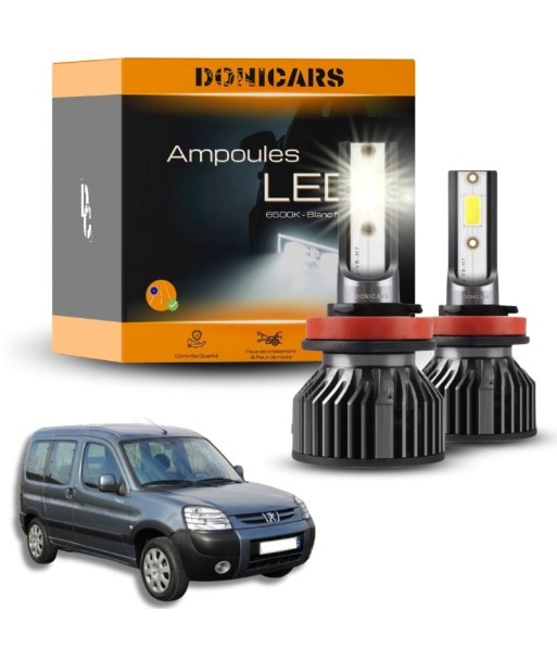 Pack Ampoules LED H4 Peugeot Partner (1996 à 2008)  - Kit LED Véritable concentré