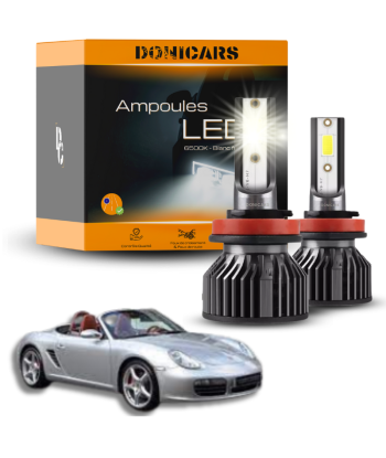 Pack Ampoules LED H7 Porsche Boxster (987) (2005 à 2011)  - Kit LED Véritable concentré