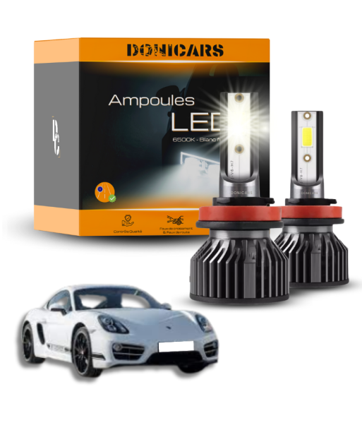 Pack Ampoules LED H7 Porsche Cayman (981) (2013 à 2016)  - Kit LED l'achat 