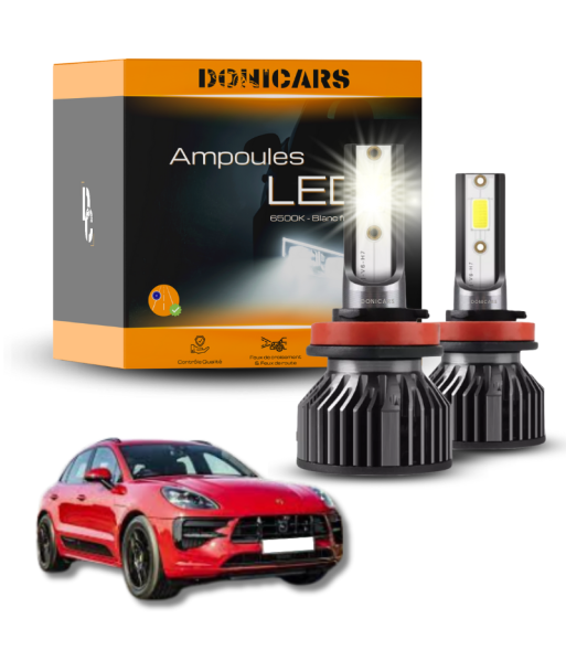 Pack Ampoules LED H7 Porsche Macan (2014 à 2023)  - Kit LED de France