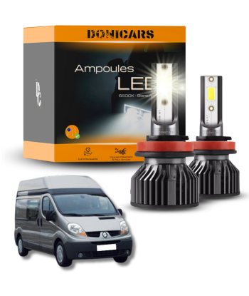 Pack Ampoules LED H4 Renault Trafic 2 (2000 à 2014)  - Kit LED Pour