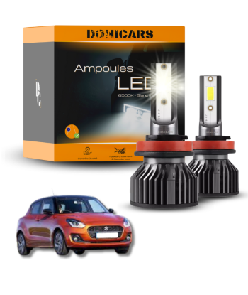 Pack Ampoules LED H11 Suzuki Swift III (2017 à 2023)  - Kit LED rembourrage situé sous