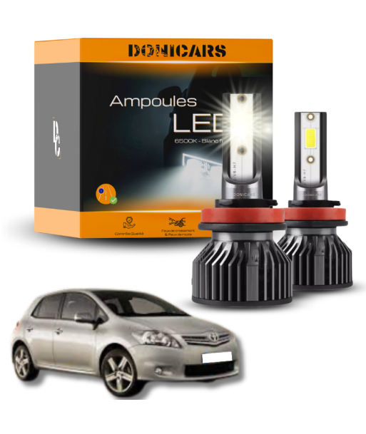 Pack Ampoules LED H11 Toyota Auris MK1 (2006 à 2012)  - Kit LED Le MVP de beaucoup