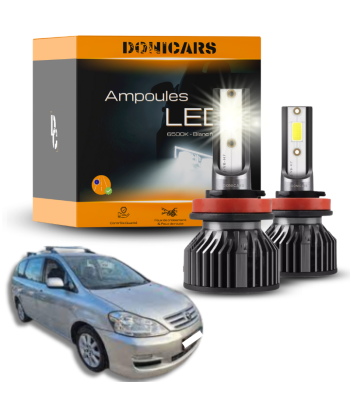 Pack Ampoules LED H4 Toyota Avensis Verso (2001 à 2009)  - Kit LED basket pas cher