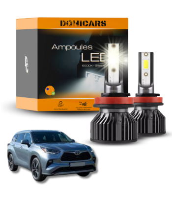 Pack Ampoules LED H11 Toyota Highlander IV (2020 à 2023)  - Kit LED prix pour 