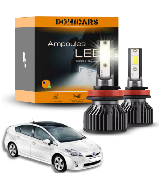 Pack Ampoules LED H11 Toyota Prius (2009 à 2015)  - Kit LED pas cher