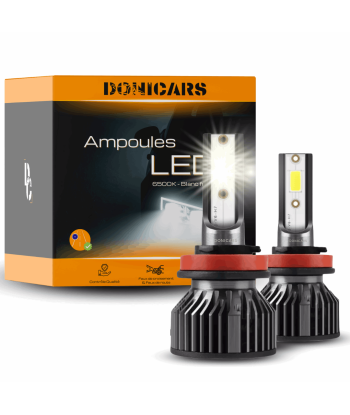 Kit Ampoules LED H4 Blanc pur 6500K Phares avants 72W JUSQU'A -70%! 