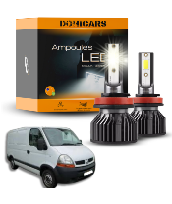 Pack Ampoules LED H4 Renault Master 2 (1997 à 2010)  - Kit LED Feux de croisement + Feux de route chez Cornerstreet bien 