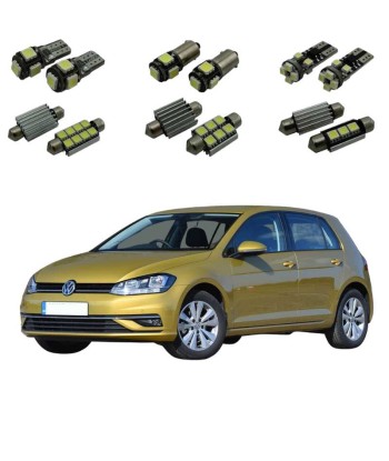 Kit LED Complet Golf 7 (intérieur + extérieur) Pack Full LED une grave pollution 